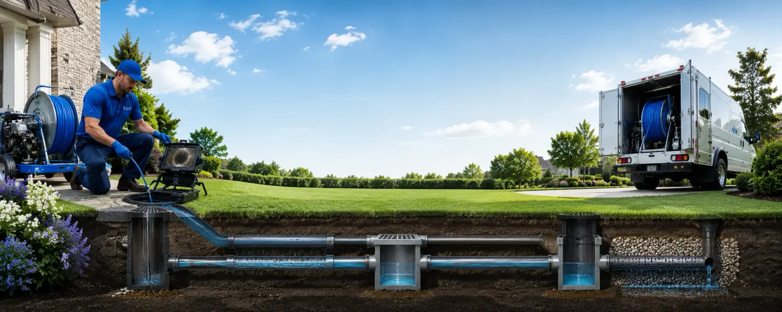 Outdoor drain cleaning information for Adamsville, PA
